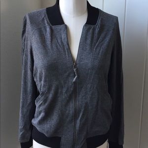 Max Studio Dark Grey Zip-up (Medium)